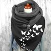 Women's Cotton Warm Button Scarf Accessories Yoga Run Step Warm Button Scarf Wide