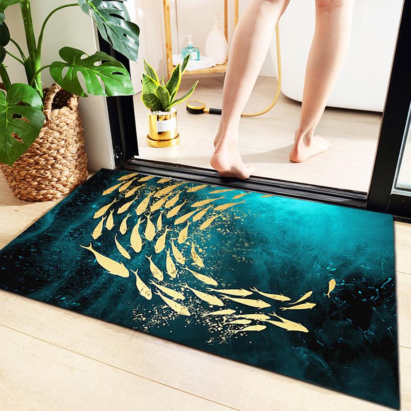 Anti-Slip Water-Absorbent Bathroom Mat for Entryway and Household Use