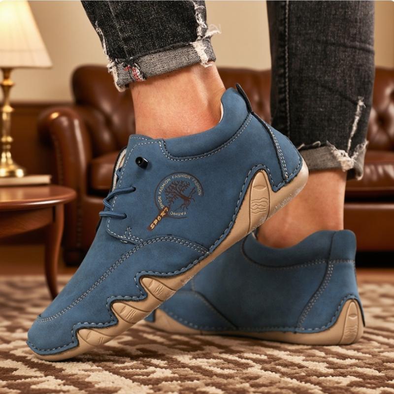 

Мокасины Мужские Кроссовки Удобная Кожаная Обувь Ручной Работы Повседневная Обувь Для Улицы Дышащие Тенис Мужские Лоферы Дизайнерская Обувь Мужская 40 темно-синий