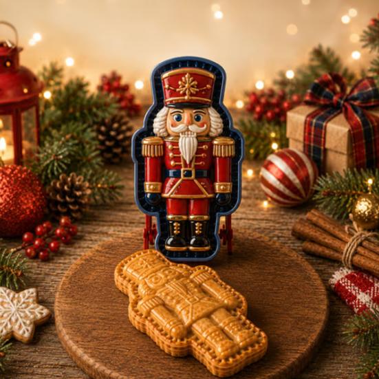 Decorative Pastry Stampers Christmas Mini Pie Mold for Hand Pies, Holiday Gingerbread Man House Santa Claus Nonstick Press Baking Tools Dough Cookies,