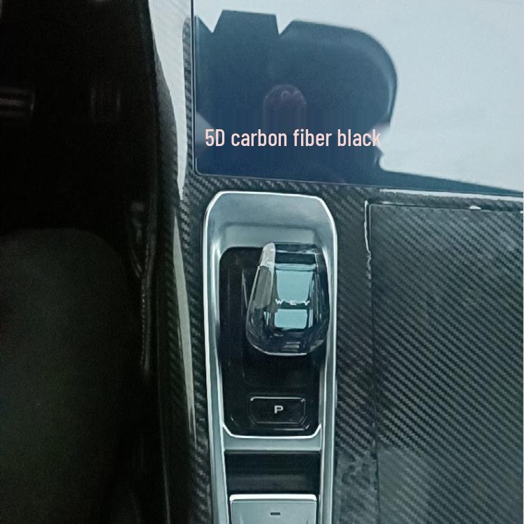 WEY Mocha Interior Stickers: Anti-Scratch Black Warrior Gear Shift Console Decal