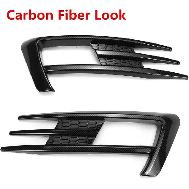 Pair Car Front Fog Light Grille Grill For VW Golf 7 MK7 GTI 2014 2015 2016 2017 Fog Lamp Lower Bumper Grill