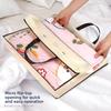 Transparent Clothes Storage Bag Non-woven Large Capacity Dustproof Bag Handle Zipper Closure Quilt Storage Bag Household Use