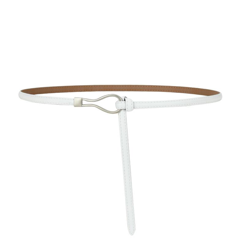 Non-hole Belt for Women Thin Belt for Women Genuine Leather Women Decorative Versatile Dress Belt for Thin Belt