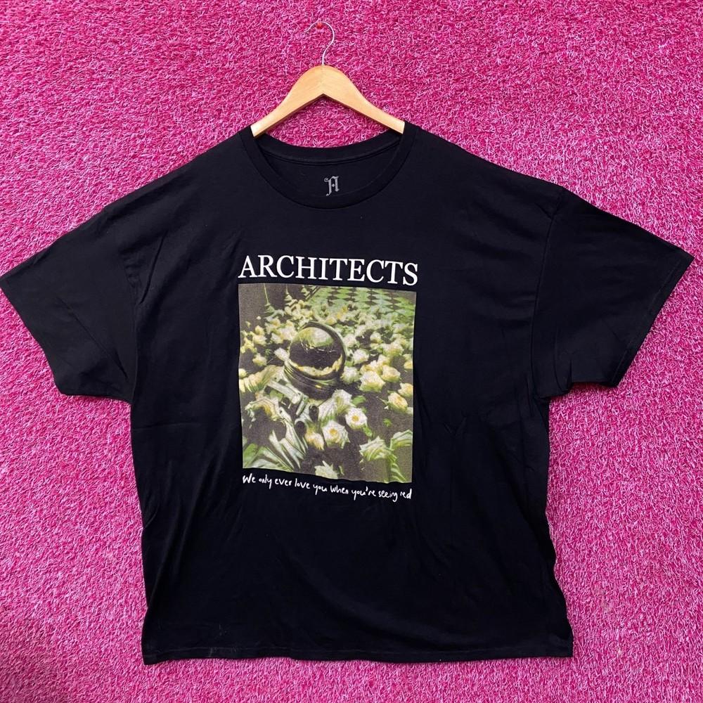 Architects Seeing Red Astronaut Flowers TShirt 3XL Unisex T-Shirt S
