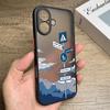 Cloud Signpost Pattern For iPhone 17 Pro Max Case Matte Shockproof Soft Edge Hard Cover For iPhone 13 15 14 16 11 17 Air Funda iPhone 16 Pro Max