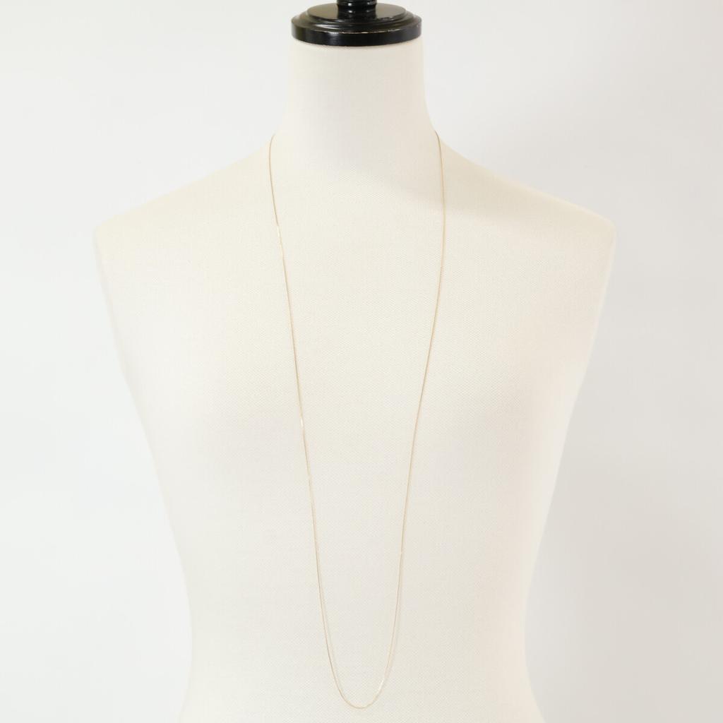 GIGI [Beautiful Condition] K18 Long Chain Necklace Yellow GoldUsed