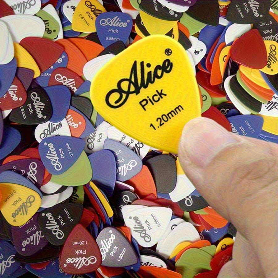 6pcs Boxed Alice Guitar Picks Plastic Colorful Guitar Paddles Thickness 0.58-1.50mm 6 Size for Bass Ukulele Music Equipment JXB