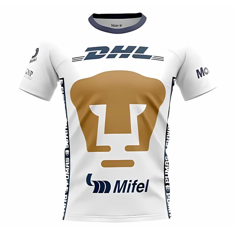 Fußballtrikot Unam Heim und Auswärts 3D-Druck Erwachsener Kinder Athleisure T-Shirt Familie Sommer Schnelltrocknend Weich Bequem Leicht
