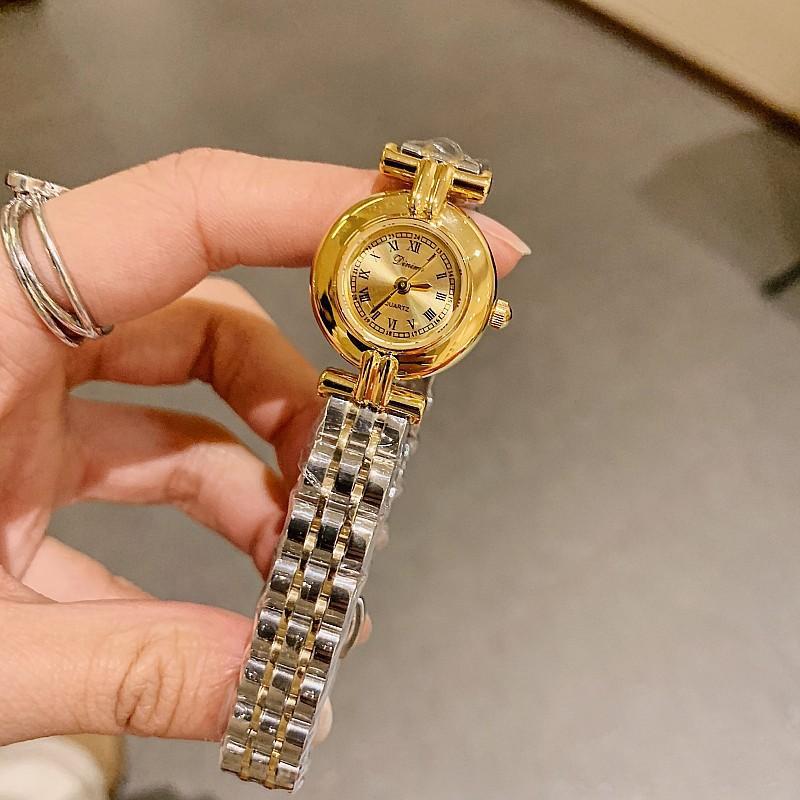 Retro Roman Scale Temperament Women'S Simple Women'S Light Luxury Waterproof Steel Belt Quartz Women'S Watch