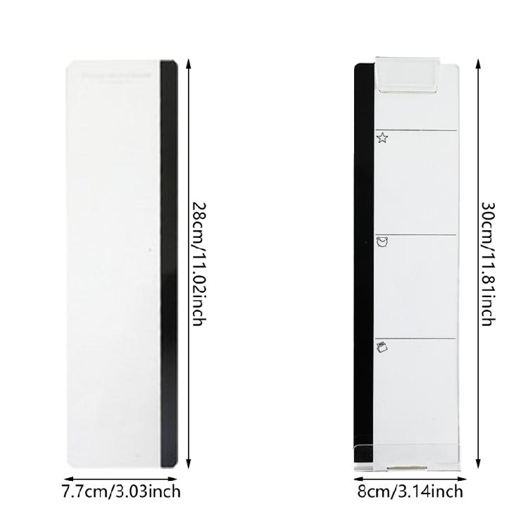 Computer Monitors Note Board Side Mount Computer Sticky Note Holder Message Memo Panel for Office Computer Screen