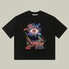 Oversized T Shirt Tops Tees For Men SAINT OF MICHAEL HOUSE OF ERRORS Streetwear Eyes Graphics Printed Vintage Clothing Loose Top