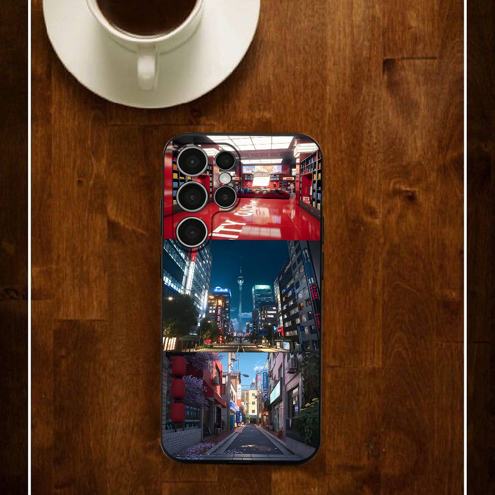 NTE Mint N-Neverness Silicone Case For Samsung S25 24 23 22 21 20 Plus Ultra 5G Lite Shockproof Cover