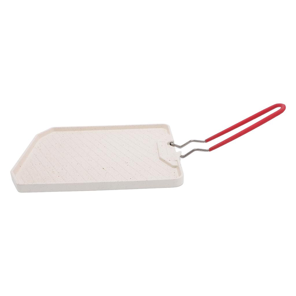 Grilovací pánev se sklopnou rukojetí Hliníková slitina Nepřilnavá Kempingová grilovací deska pro vnitřní i venkovní použití