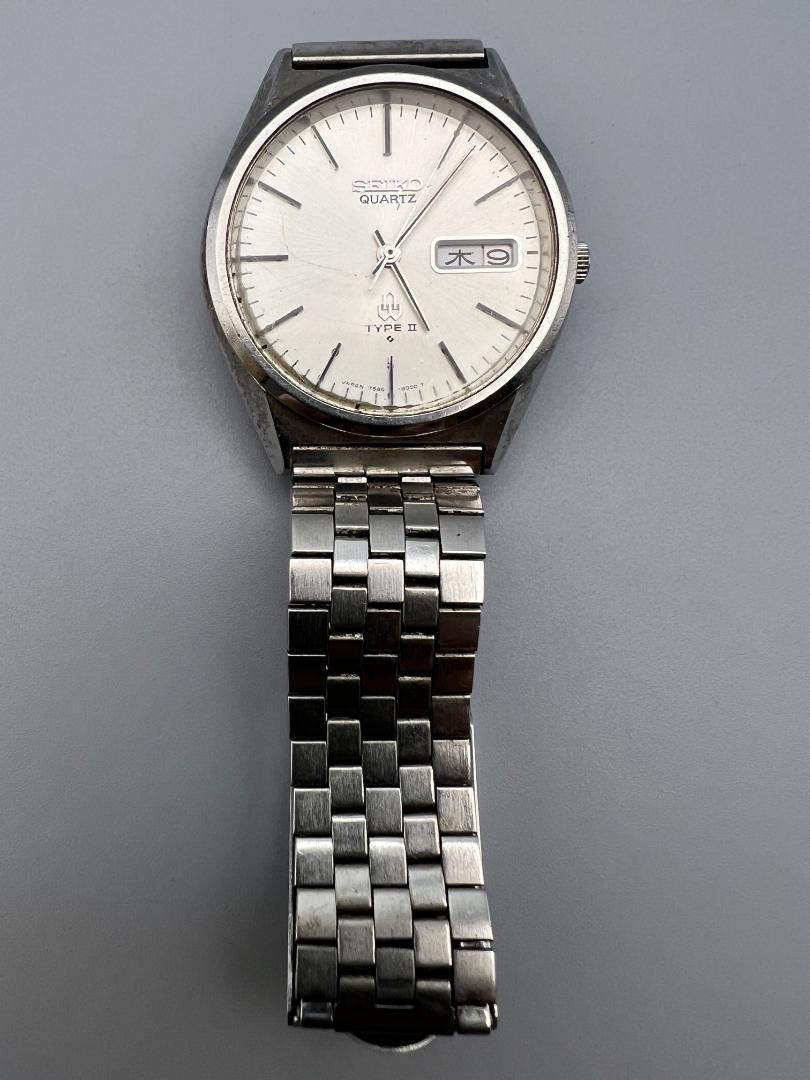 

[USED] Seiko 7546-8000 QZ Silver Dial Men s Watch