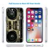 Vintage Boombox Tape Transparent Phone Case for Motorola Moto G7 G8 G9 G84 G85 G73 G24 G15 Z2 Play Power Plus