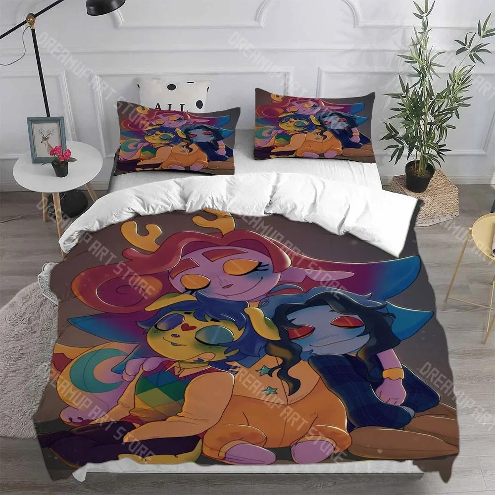 3D Print Welcome Home Anime Printed Bedding Sets Comforter Quilt Bed Cover Duvet Cover Pillow Case 2-3 Pieces Sets Kids Adult