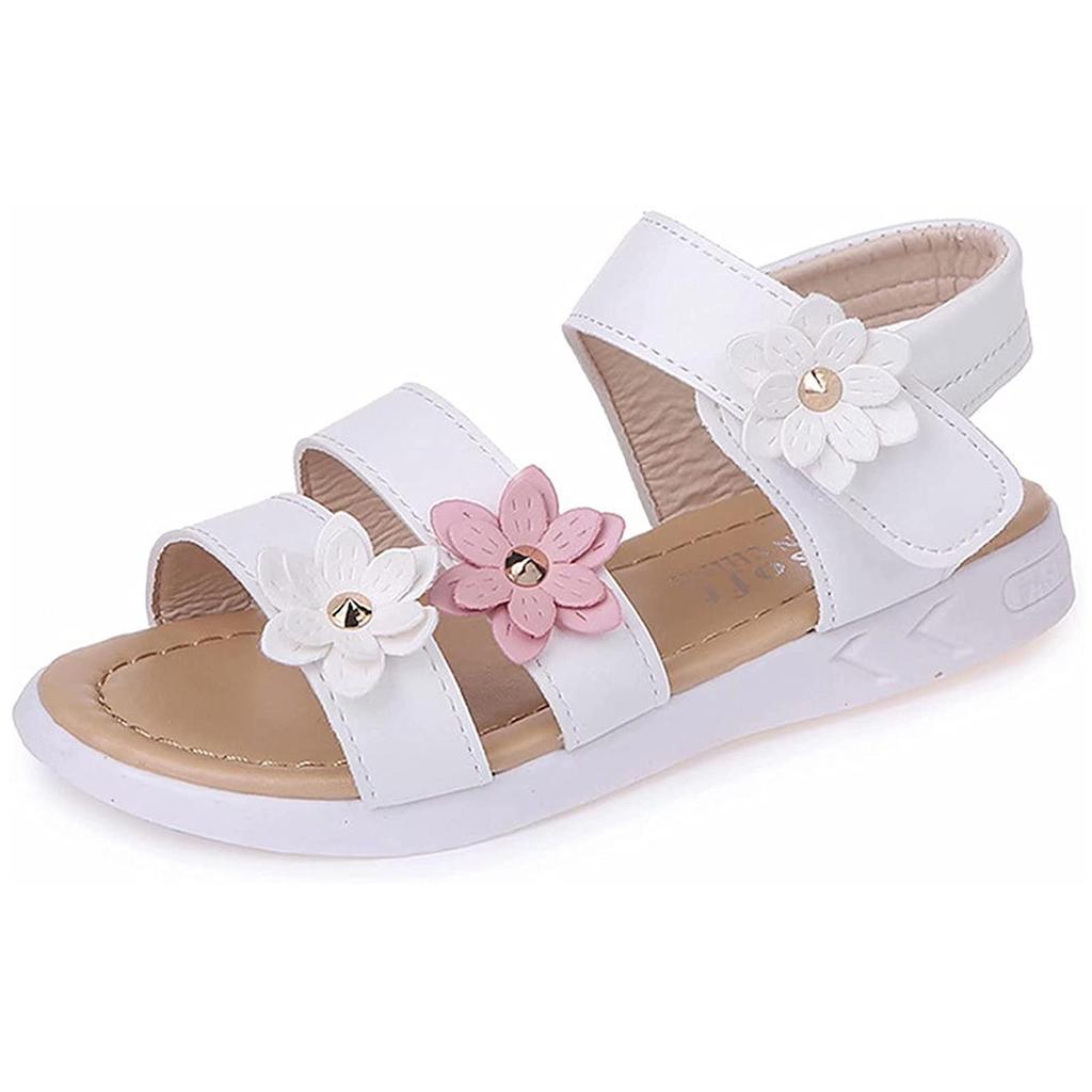 Summer  Flower Sandals Shoes Beach Flower Girl Cute Flat