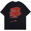 Unisex Blur Abstract Portrait Graphic T Shirt White Oversized Short Sleeve Art Streetwear Tops