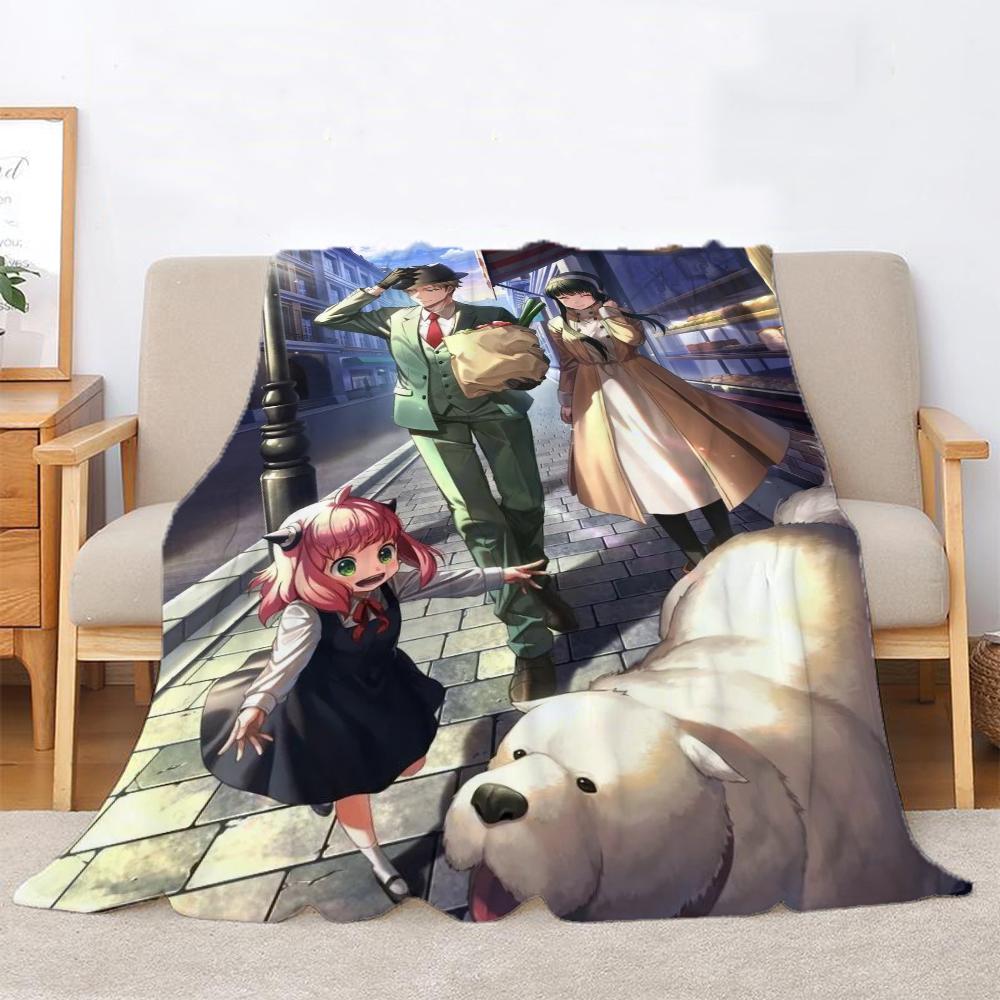 Spy X Family Fluffy Soft Blankets for Decorative Sofa Blanket Home and Decoration Microfiber Bedding Bed Throw Beach Towel Knee