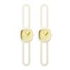 2pcs Durable Silicone Door Stopper Anti-Shock Mute Anti-crash Pad Watch Shape Practical Door Handle Bumper Home Decoration