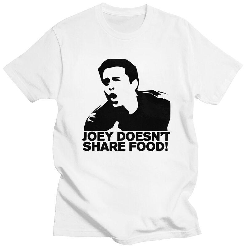 Custom Male Joey Doesnt Share Food T Shirt Short Sleeves Cotton Tshirt Classic Tshirt Casual Friends TV Show Tee Clothes