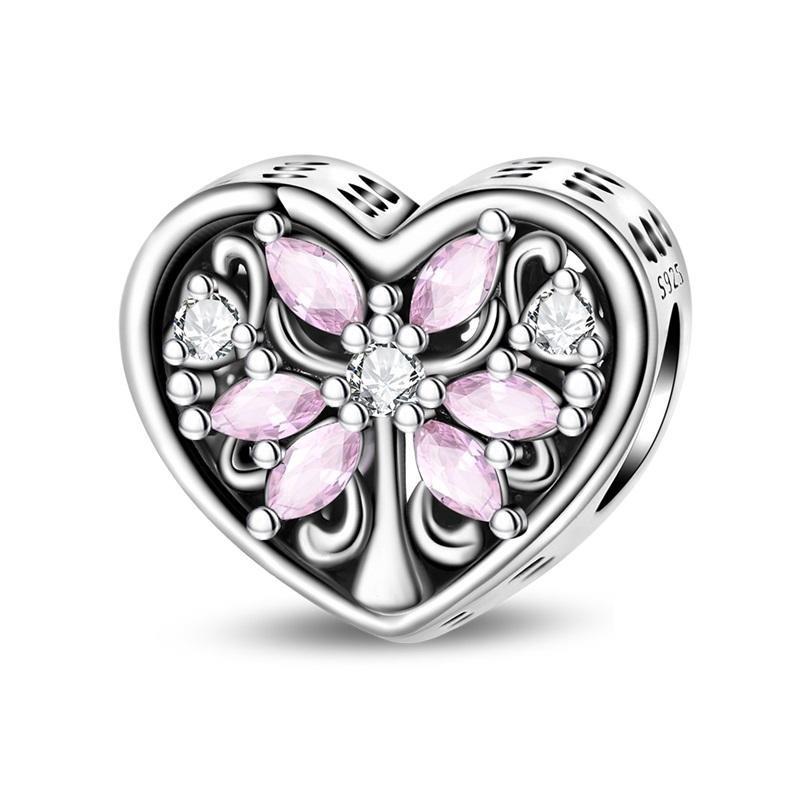 Original Metal Lucky Tree Of Life Charms Love Beads Safety Chain Pendants Fit Bangle Necklace Make your own Accessory Gift Elegant Fashion Beautiful