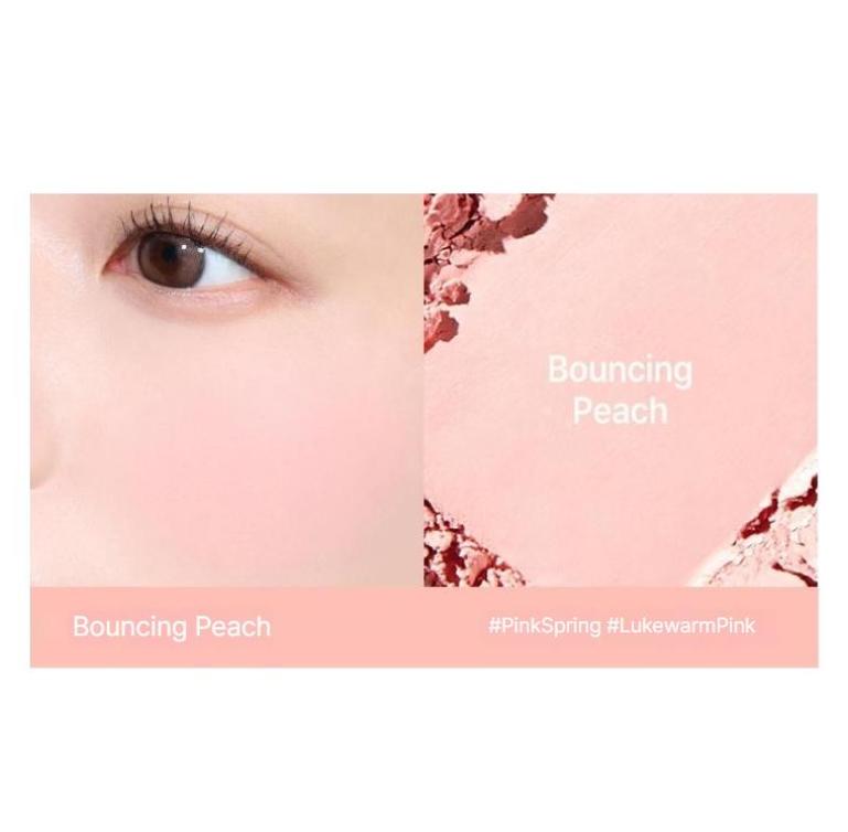VDL Cheek Stain Blusher Mini 4 Colors Soft Blurring Natural Flush Makeup 01 Bouncing Peach