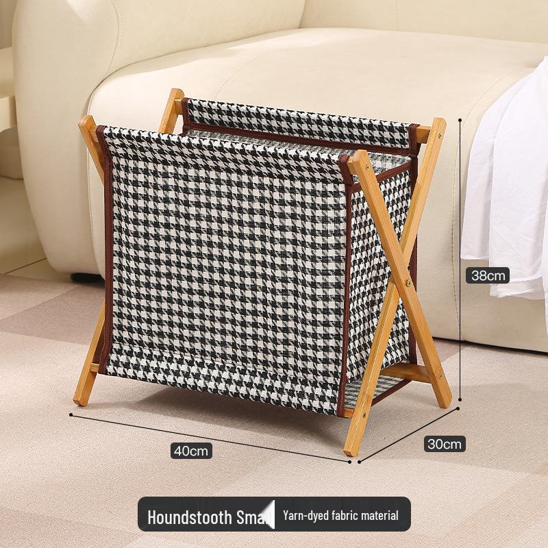 Solid Wood Foldable Laundry Hamper: Large, Durable Storage Basket for Clothes in Laundry Room or Bathroom.