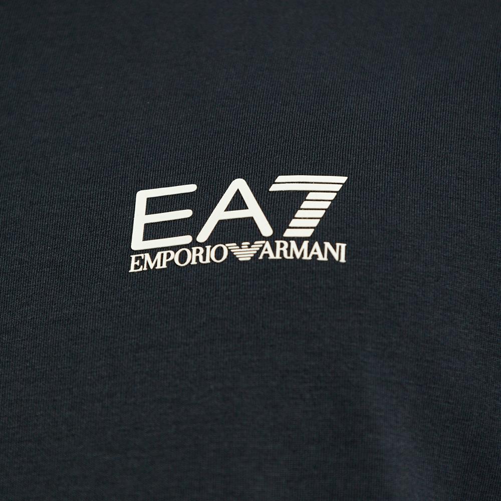 Emporio Armani Ea7 Solid Logo Label Pullover Long Sleeve Polo Shirt Men Tops Blue 8NPF15-PJVQZ-1562