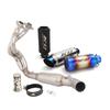 Para Kawasaki Ninja 650 Z650 2023 2024 2025 Escapamento de Motocicleta Silenciador Tubo de Ligação Frontal Aço Inoxidável 51MM DB Killer Sistema Completo
