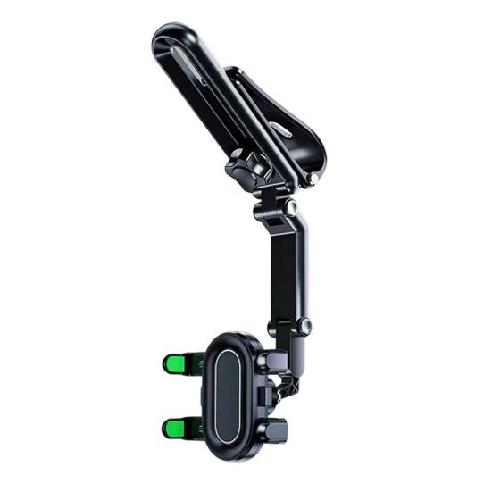 Sun Visor Phone Holder Secure Car Phone Mount Anti-Slip Clamp 360-Degree Rotatable Adjustable Car Phone Holder for Most Smartphones