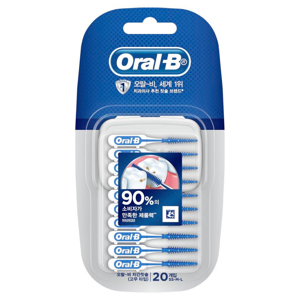 

Межзубные щетки Oralbi с резиновым кончиком, I-образные, 20 шт.