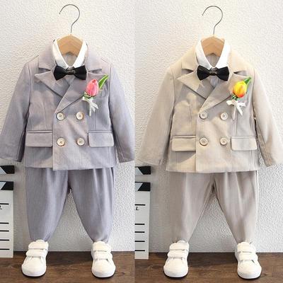 Jungen Dreiteiliger Festanzug mit Weste - Pageboy Geburtstagsoutfit