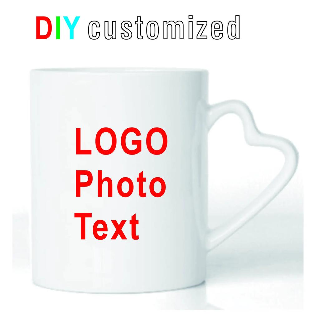 DIY Customized mugs 350ML 12oz Ceramic Mug Print Picture Photo LOGO Text Coffee Milk Cup Souvenir Tea Cups Dropshipping