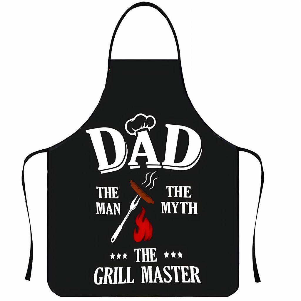 Nosleeve Waterproof Apron For Kitchen And Grilling With Colorful Abstract Design