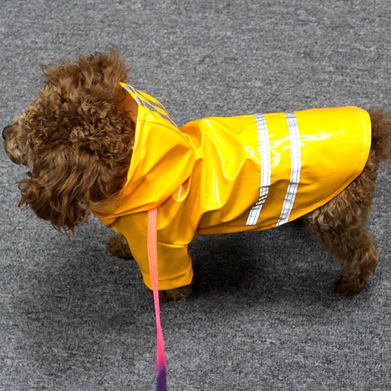 Dog Raincoat Reflective Waterproof Snowproof Pet Coat for Small Puppy Cats Chihuahua Bulldog Pets Cape Poncho Costume