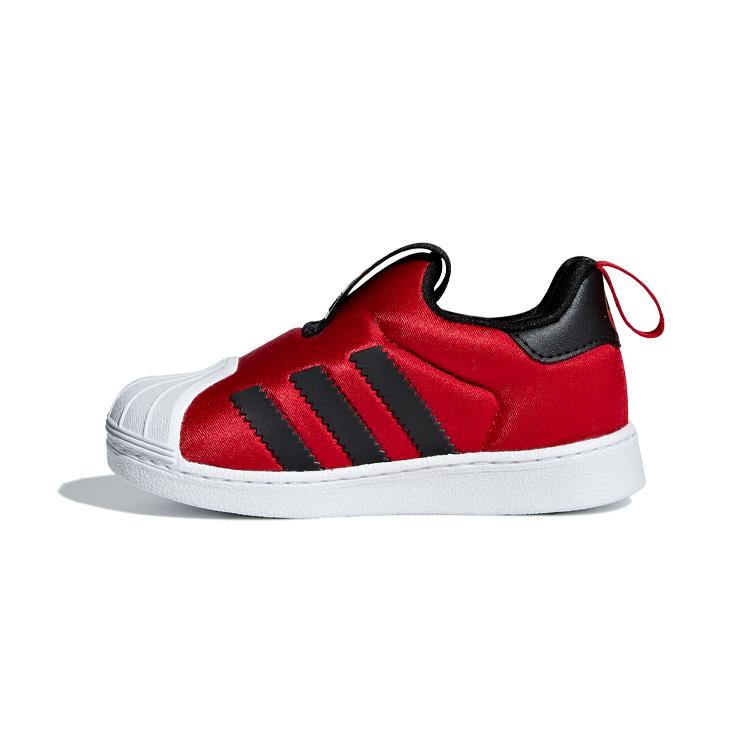

Adidas Originals Superstar 360 I Fabric Slip Resistant Low top Toddler Shoes Red Black Infant And Toddler CG6581 21
