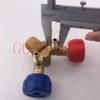 Special cylinder valve for recycling and filling/high and low pressure claw valve/explosion-proof refrigerant bottle mouth valve