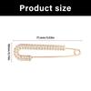 Rhinestones Waist Cinching Clip For Sweaters Coats Metal Decorative Brooch Pin Scarf Accessories Sparkling Decoration