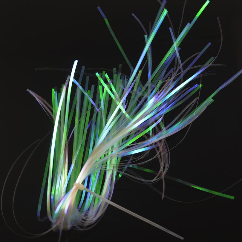 MNFT 2Bag Pearl Color Flashabou 2mm Width Holographic Tinsel, Mylar Metallic Tinsel, Flat Flash, Fly Jig Lure, Fishing Fly Tying
