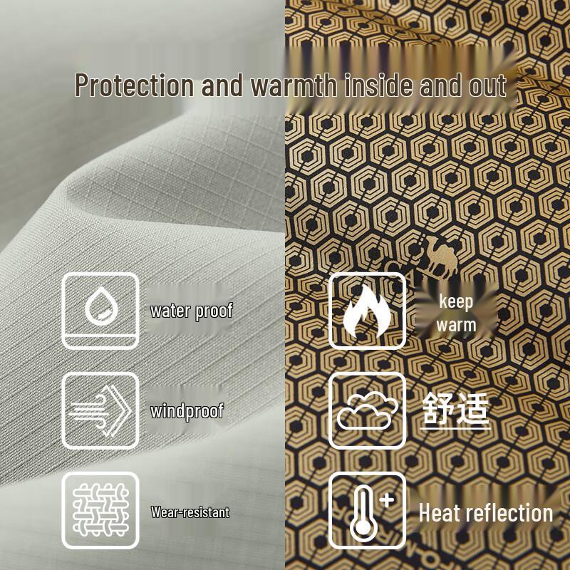 CAMEL Unisex 3-in-1 Outdoor Detachable Down Liner Jacket M34CA45647