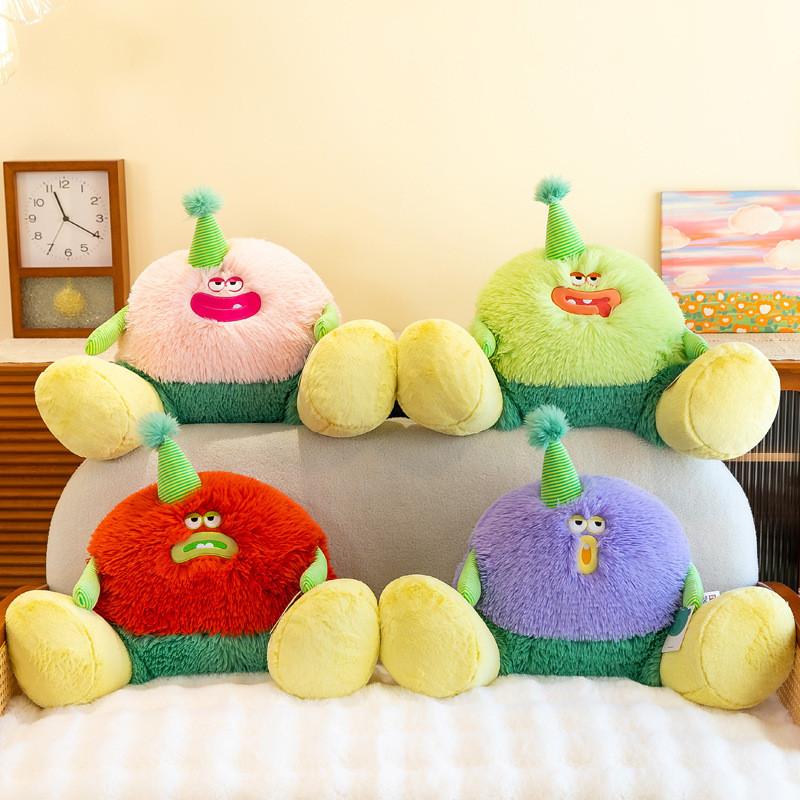 Monster Soft Bigfoot Plush Toy Doll Backrest Pillow Childrens Birthday Gift