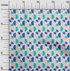 oneOone Cotton Flex Fabric Circle Geometric A  Printed Craft Fabric BTY 40 Inch