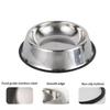 15/18/22CM Stainless Steel Dog Bowls,Lovely Pet Food Water Drink Dishes Feeder For Cat Puppy Dog Multi-Specification Anti-fall