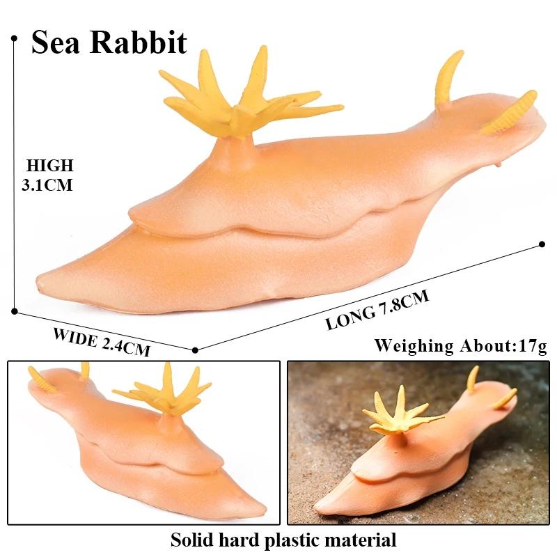 Oenux Ocean Animals Model Jellyfish Starfish Sea Anemone Coral Action Figures Aquarium PVC Miniature Educational Kids Toy Gift