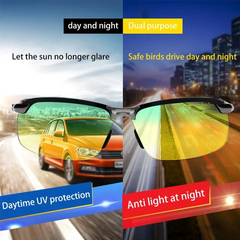 Photochromic Sunglasses Driving Use Fishing Chameleon Spectacles Change Color Sun Spectacles UV 400 Protection Eye Spectacles Outdoor Accessories