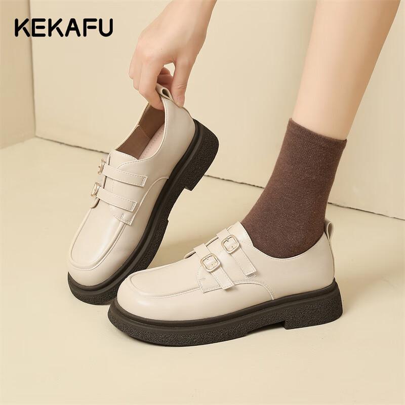 Women s Summer Platform Furry Mary Jane Shoes EU 36 бежевый