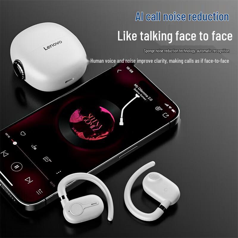 Lenovo Thinkplus LP81 Bluetooth 5.4 Ear-hook Headset