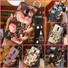 Flower Anti-knock Phone Case For Xiaomi Redmi 8 Silicone Wristband Anti-dust Soft case Fashion Design Phone Holder Ring